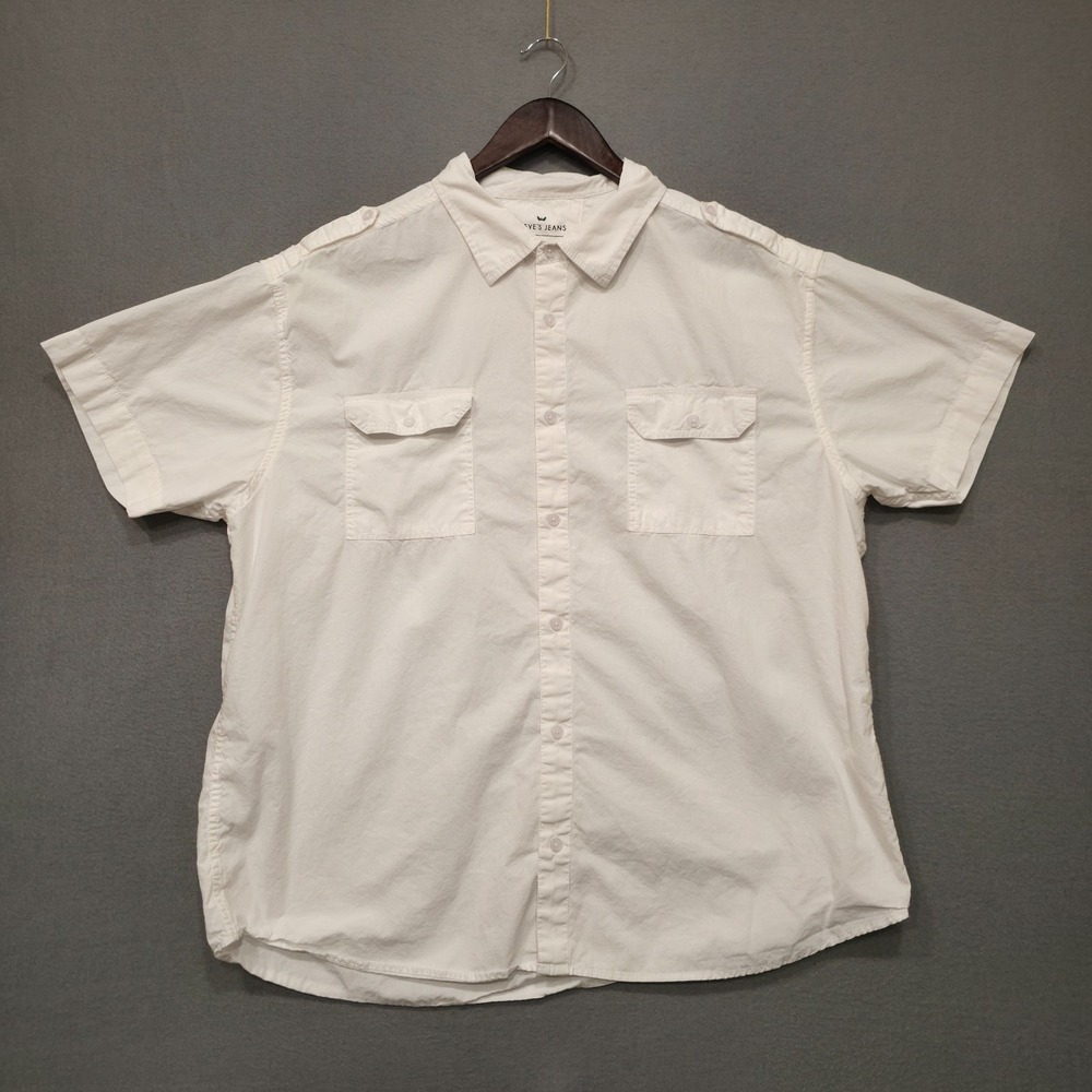 3 Steve's Jeans Short Sleeve Men's‎ Button Up Shirts all Size 2X